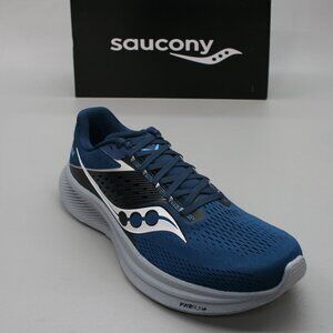 Saucony Men's 12 Ride-17 Tide Silver Blue Running Gym Shoes Sneakers S20924-106